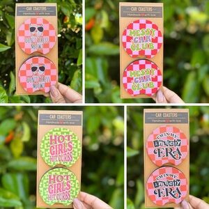 Funny Boho Car Coasters